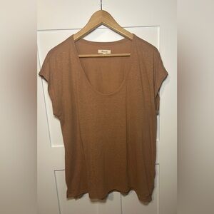 Madewell Women's Tan Short Sleeve Tee